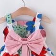 thumbnail image 4 of KDFJPTH Baby Floral Printed Vacation Beach Dresses With Straw Hat Set Toddler Girls Summer Suspenders Sleeveless Princess Dress Size 2-3 Years, 4 of 6