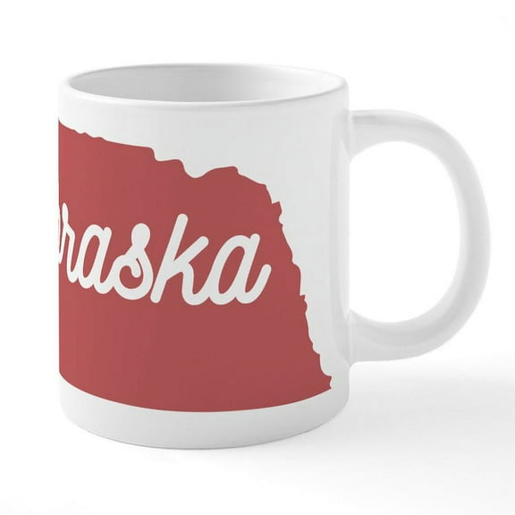 CafePress - Nebraska - 20 Oz White Ceramic Mega Mug
