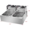thumbnail image 4 of EH82 5000W MAX 110V 12.7QT/12L Stainless Steel Double Cylinder Electric Fryer US Plug, 4 of 8