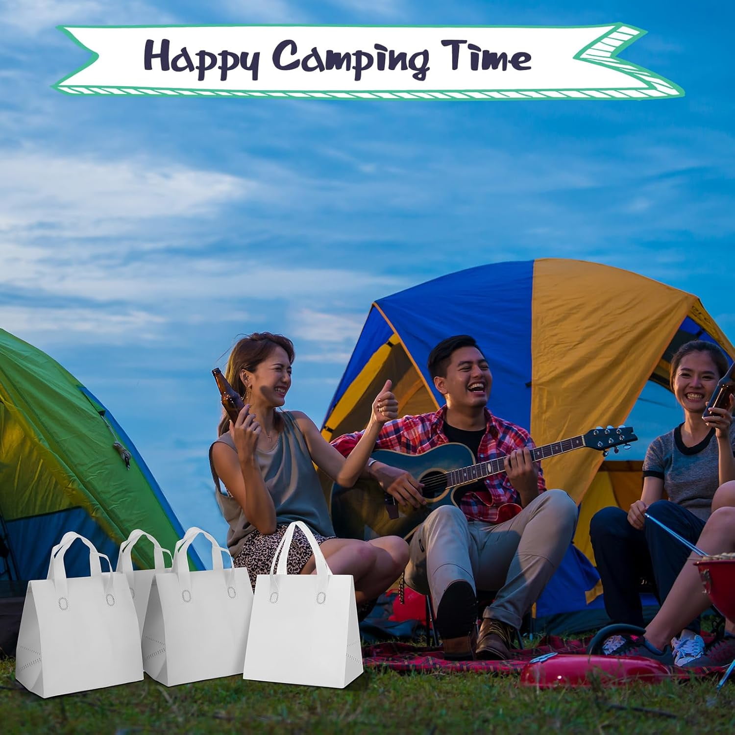 100 Pcs Insulated Takeout Bags Bulk - 9.5x6x9.5 Inch Thermal Food Delivery Bags