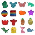 thumbnail image 1 of Juguete sensorial de burbujas Push Pops para necesidades especiales, autismo, antiestrés (cuadrilátero-mixto), 1 of 2