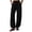 Black, variant on Womens Capri Pants for Women Jeans Slim Cigarette - Pocket Casual Gray XXL