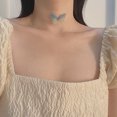 thumbnail image 4 of Collier Femme Invisible Ligne de Poisson Collier Ras du Cou Pendentif Collier, 4 of 10