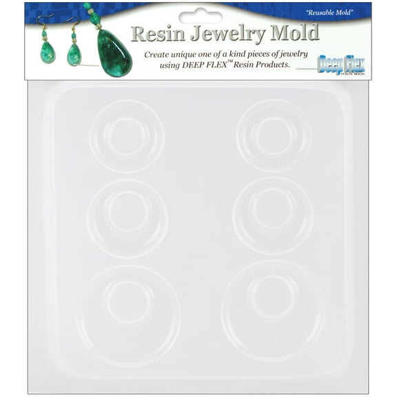 Resin Jewelry Mold 6.5"X7"-Earrings - 3 Pairs, Pk 4, Yaley