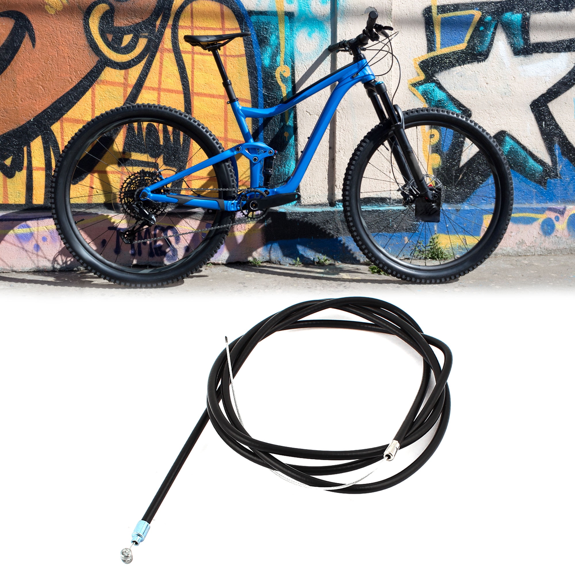 Unique Bargains Mountain Bike Back Brake Cable Wire Housing 69 inch