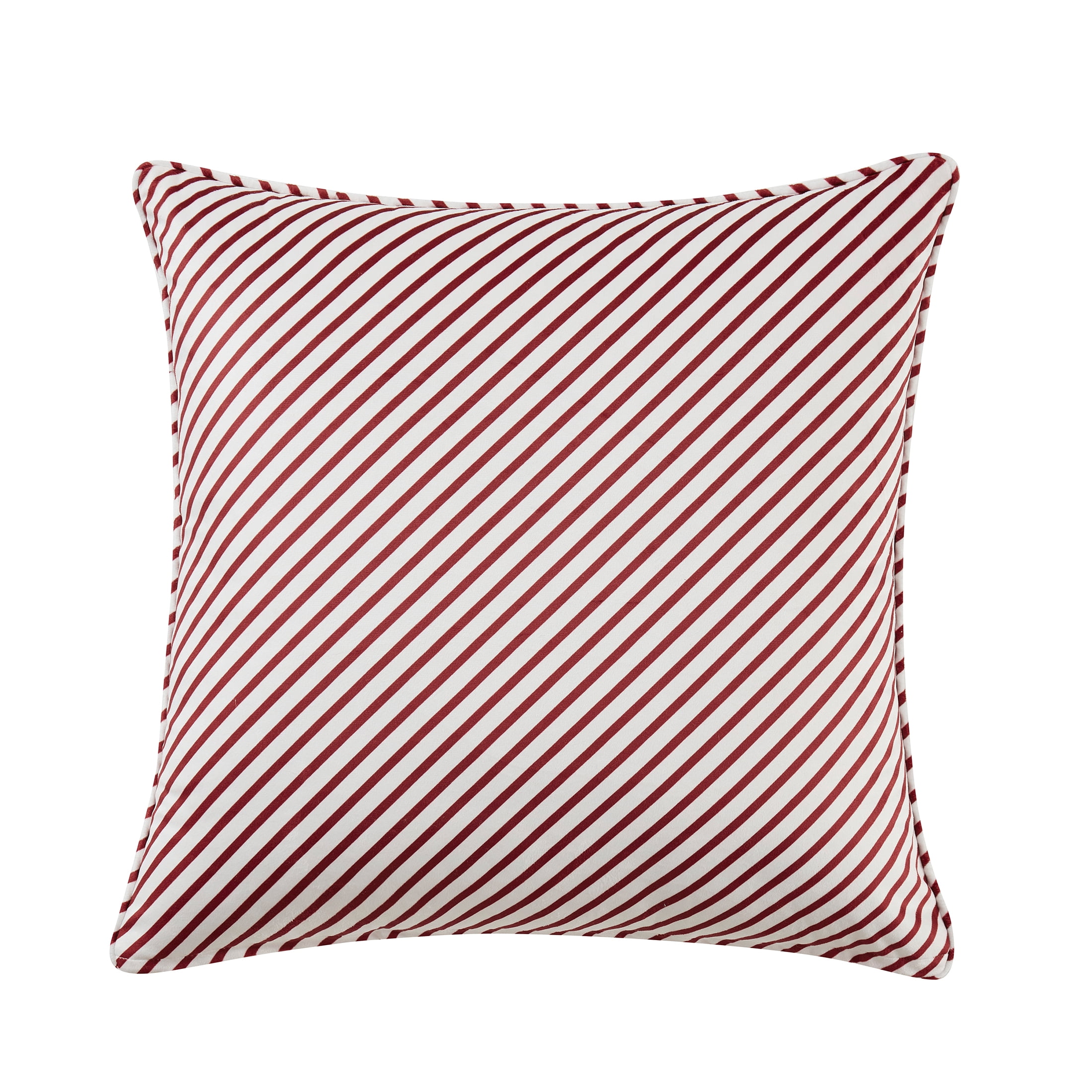 My Texas House Jolly Santa 20" x 20" Red/White Reversible Decorative Pillow Cover