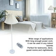 thumbnail image 3 of Minimalist Fabric Round Shade Floor Lamp with Remote Control Premium Iron Modern Style for Living Room Bedroom Office, 3 of 7