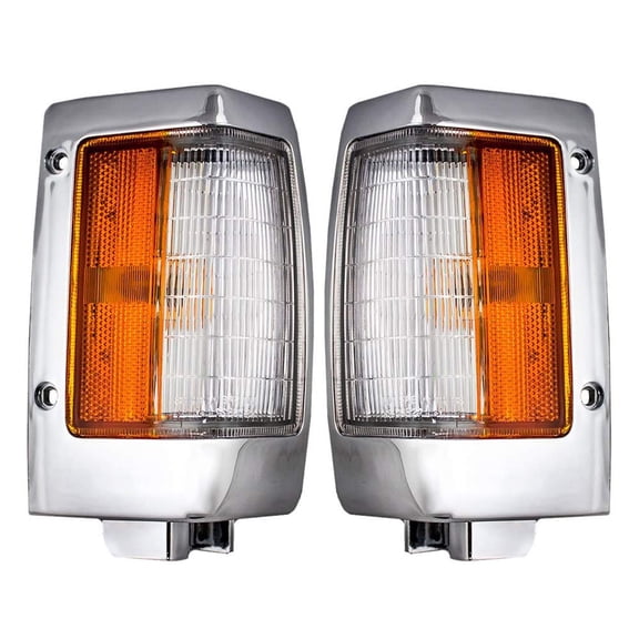 EPIC LIGHTING OE Style Halogen Corner Lights Assembly Replacement for NISSAN 90-94 D21 HARDBODY PICKUP 95-97 PICKUP [ NI2550107 NI2551107 B611588G00 B611088G00 ] Pair