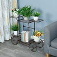 thumbnail image 4 of 6 Tier Metal Flower Succulents Pot Porch Plant Stand Rack Display Home Decor, 4 of 7