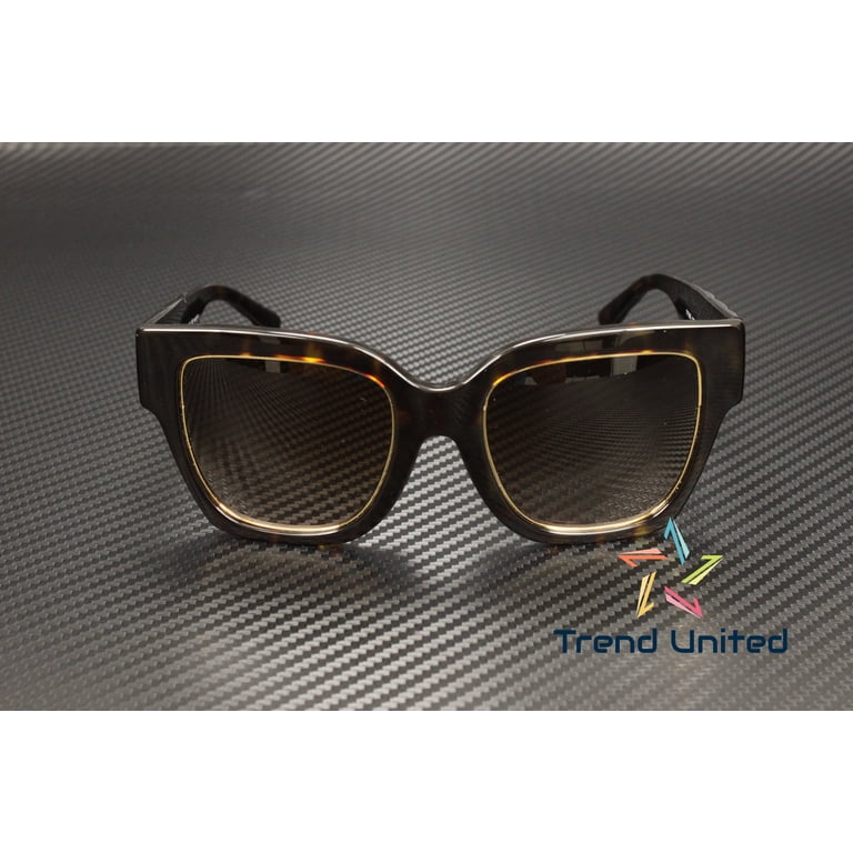Tory Burch TY7180U Dark Tortoise Frame Brown Lens Oversized Cat Eye Sunglasses Tory Burch, Womens Square Sunglasses, TY 7180U, Dark  main image 3