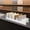 White, variant on White Tile Board Display Rack, 10 Slot Sample Holder, 45° Slant Iron Stand, for Trade Show, Showroom, Retail Store, Countertop, Marble, Floor Sample