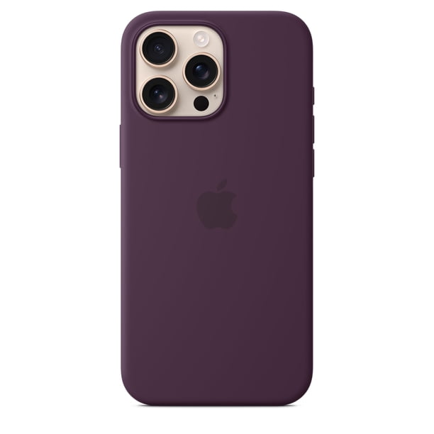 Funda para teléfono Apple iPhone 16 Pro Max de silicona con MagSafe Plum