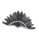 thumbnail image 5 of Tocado de plumas indio, tocado, disfraz, diadema de plumas decorativa, tocado negro, 5 of 9
