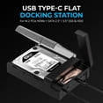 thumbnail image 2 of SABRENT USB-C Lay Flat Docking Station – NVMe M.2 + SATA 2.5”/3.5” SSD/HDD Enclosure, 10Gbps, Tool-Free, Offline Clone Function, USB 3.2 Type-C, for Windows, Mac, Linux (DS-UFNC), 2 of 8