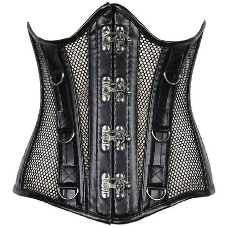 

Top Drawer Steel Boned Fishnet Under Bust Corset