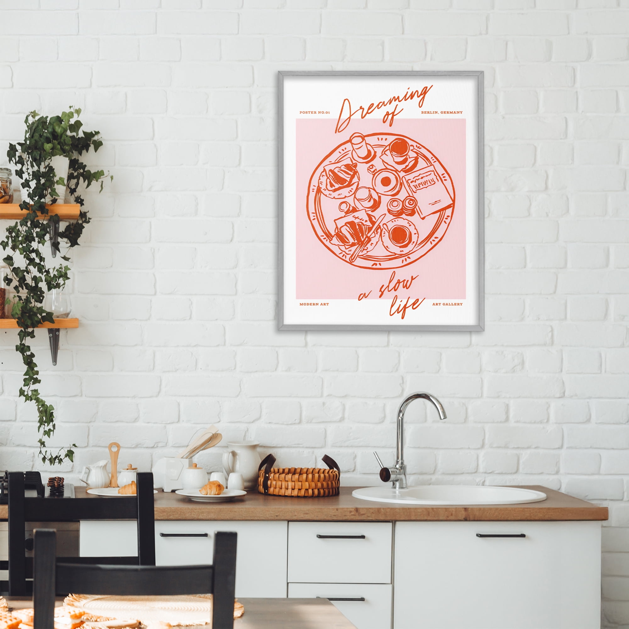 Stupell Industries Dreaming Of A Slow Life Gray Framed Giclee Art, design by The Prints Vibe