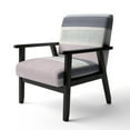 thumbnail image 2 of Designart "Painted Weaving IV Fb" Upholstered Modern Accent Chair - Arm Chair, 2 of 5