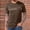 Brown, variant on Men's Plus Size T-Shirts Short Sleeve Crew Neck Breathable Casual Tees with Pocket Lightweight Summer Tops for Movie Night Black XXXL