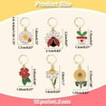 thumbnail image 2 of 24 Pcs Plant Theme Stitch Markers Flower Ladybug Enamel Crochet Stitch Marker Charms Removable Locking Stitch Marker DIY, 2 of 6