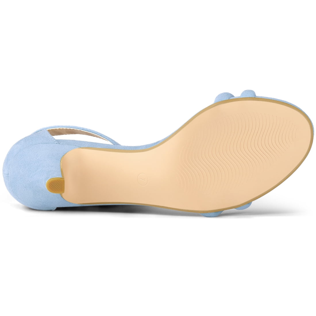 DARING DIVA Women's Kitten Heel Ankle Strap Sandals for Fashionable Occasions Sky Blue US 9