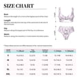 thumbnail image 6 of Daiia Lavender Flowers Women's Bikini Set Two Piece Swimsuit High Waisted Bikini Adjustable Straps Bikini Perfect for Beach, Pool, and Summer Vacation-Large, 6 of 9