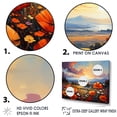 thumbnail image 3 of Designart "Blooming Tangerine Tango" Flower Floater Framed Wall Decor, 3 of 5