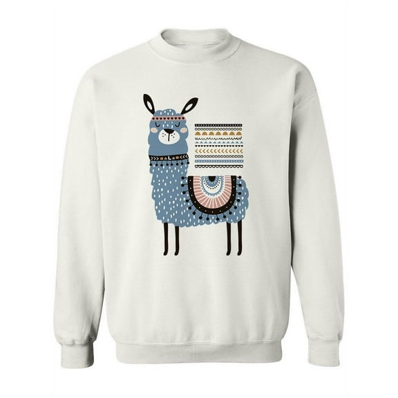 Tribal Style Llama Sweatshirt Women -Image by Shutterstock, Female 4X-Large