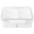 thumbnail image 1 of EIMELI Multi-compartment  Serving Tray Set with Lid Versatile Food Storage Containers for Snacks Fruits Veggies Candies Ideal, 1 of 5