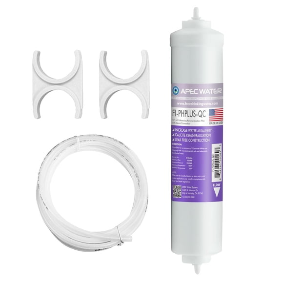 Kit de Filtro en Línea APEC PHPLUSKIT-14 Alcalino Alta Pureza pH + Carbonato de Calcio Conexión Rápi