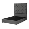 thumbnail image 1 of Box Base cama Individual + Cabecera Capri Gris, 1 of 6