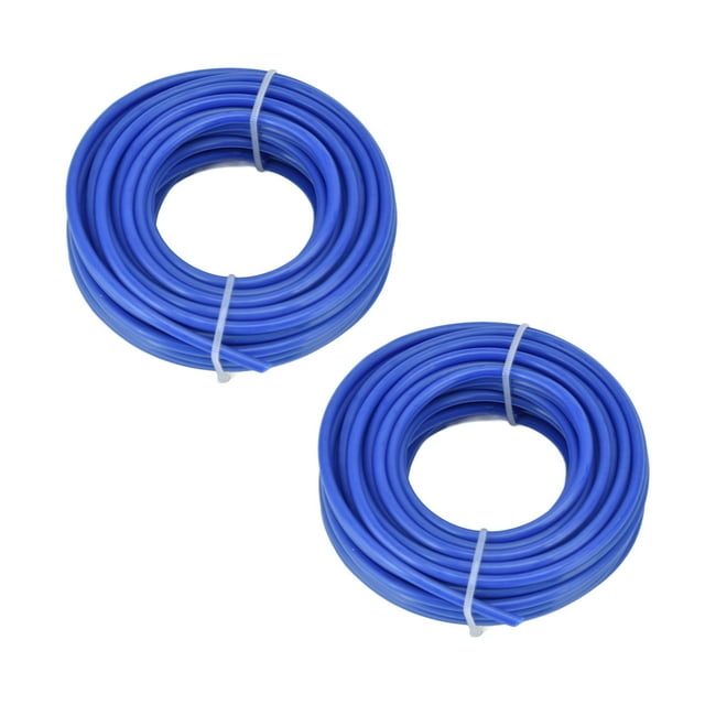 Tondeuse 2 Pcs Fil de Coupe 4mm Nylon Fil Rond Accessoires de Tondeuse Bleue pour