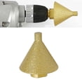thumbnail image 1 of Broca, Broca De Biselado De Diamante De Grano 50, Cónica Con Varilla Adaptadora M14 Para Taladro Manual, 1 of 7