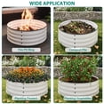 thumbnail image 2 of Galvanized Raised Garden Bed –  Round Metal Planter Box with Safe Rubber Edge, Rust & Corrosion Resistant, Open Bottom, Easy Assembly – Ideal for Vegetables, Fruits, Flowers, 2 of 7