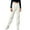 White, variant on EDFBUYKRS Female Women Pants Casual Womens Pants Dressy Casual Petite Womens Winter Elastic Thickened Solid Color Thermal Full Length Loose Comforting Warm Capris Leggings Xxl