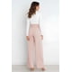 thumbnail image 4 of Pantalones elásticos de mujer, pantalones elegantes de mujer con lazo, pantalones de cintura alta, 4 of 8