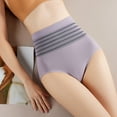 thumbnail image 2 of Aayomet Femmes Strings Ventre Rayures Bosse Couleur Lifting Fesses Mise en Forme Culottes (B, M), 2 of 2
