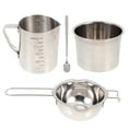 thumbnail image 1 of 1 Set Scented Candle Making Kit Stainless Steel Diy Candle Making Craft Supplies Silver, 1 of 9