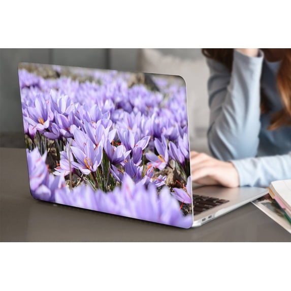 Hard Shell Cover Compatible Old MacBook Air 13 inchs 2010 - 2017 A1466/A1369 Cable Tie, Purple series 0712