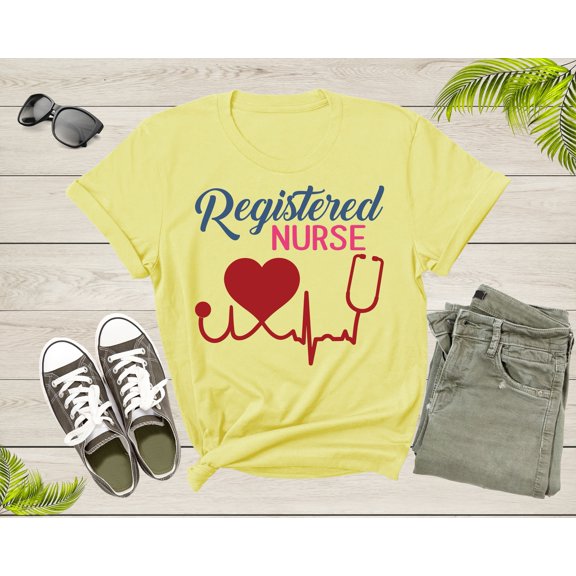 Cute Vintage Registered Nurse Graphic Design Gift For Women Men T-Shirt Pediatric Registered Nurse T Shirt Cool ER NICU Nurse Tshirt