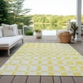 thumbnail image 6 of Addison Rugs Chantille Indoor/Outdoor Transitional Squares Yellow Washable Rectangle Rug, 8' x 10', 6 of 6