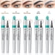 thumbnail image 3 of Lápiz capacitivo para cejas Yulinlon Q703, impermeable, 4 puntas, color marrón claro, 3 of 8