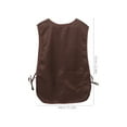 thumbnail image 2 of OFFIGAM Oil Proof Apron Smock, Polyester Full Coverage Apron for Cooking, Coffee, Home Use, Kitchen , 1 Set, 2 of 7