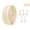 Beige, variant on Beige Nylon Zipper with 5Pcs Flower Pulls, Color Zipper Tape for Sewing, Crafts, Clothing, Bags, DIY Projects, Durable & Smooth Zippers Replacement Kit(78.74in)
