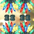 thumbnail image 1 of Guirnalda de luces navideñas Blissun, 50 LED, paquete de 4, 16 cm, multicolor, 1 of 6