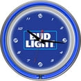 thumbnail image 2 of Bud Light 14 Inch Neon Wall Clock - Block Text, 2 of 2