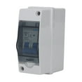 thumbnail image 3 of 1000V 40A IP65 Waterproof DC Disconnect Switch with Transparent Protective Cover, Over-Voltage/Overload/Lightning Protection, Polycarbonate & ABS Construction for Solar PV Grid-Off Systems, Home, RV, 3 of 7