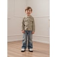thumbnail image 5 of BemeyourBBs Toddler Baby Boys Button Down Up Shirt Kids Dress Shirts Cotton Solid Spring Fall Winter Clothes Casual Long Sleeve Shirt With Chest Pockets, 5 of 9