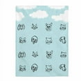 thumbnail image 1 of Couverture en Peluche Chats et Chiens en Pluie, 1 of 4