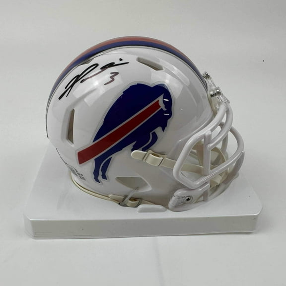 Autographed/Signed Damar Hamlin Buffalo Bills Mini Football Helmet Beckett BAS COA