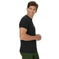 thumbnail image 4 of Hanes Men's Cotton Pocket T-Shirt Pack with Odor Control, Moisture-Wicking, Black/Grey, 6-Pack, 4 of 8